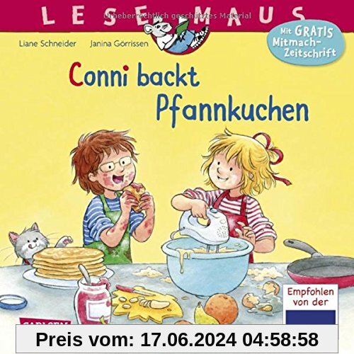 Conni backt Pfannkuchen (LESEMAUS, Band 123)